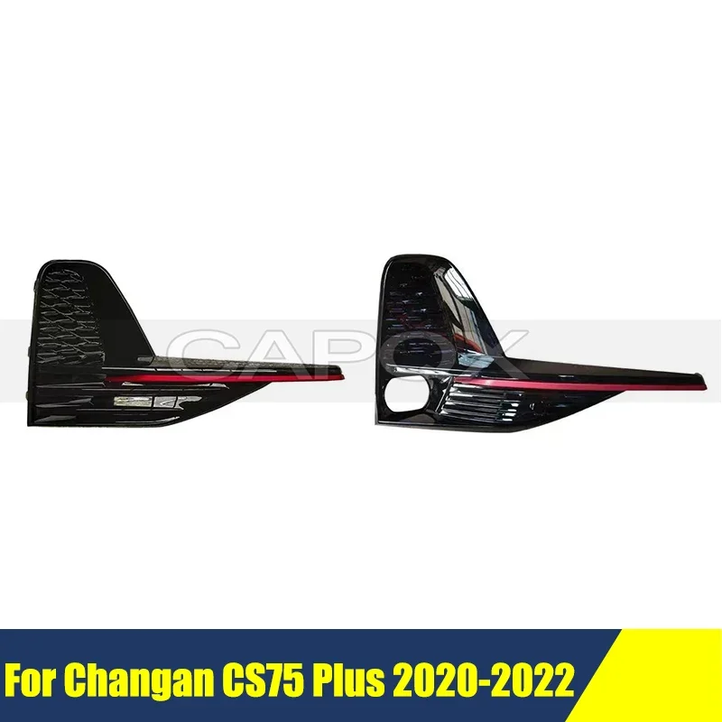 Front Bumper Fog Light Frame Cover For Changan CS75 2020-2022 Plus Front Fog Lamp Frame Foglight Frame