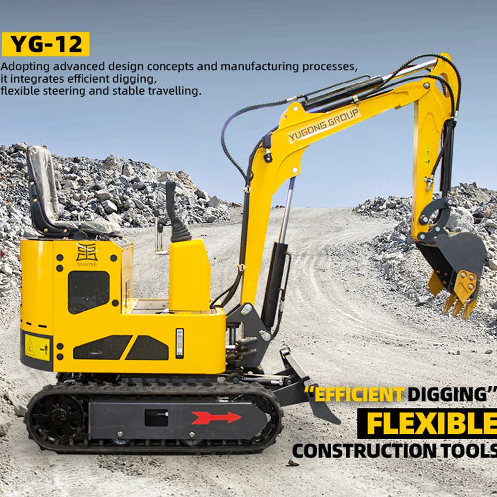 

1.2 Ton Mini Excavator For Construction Crawler Digger For Garden Customized Mini Diesel Excavator Strong Engine For Sale