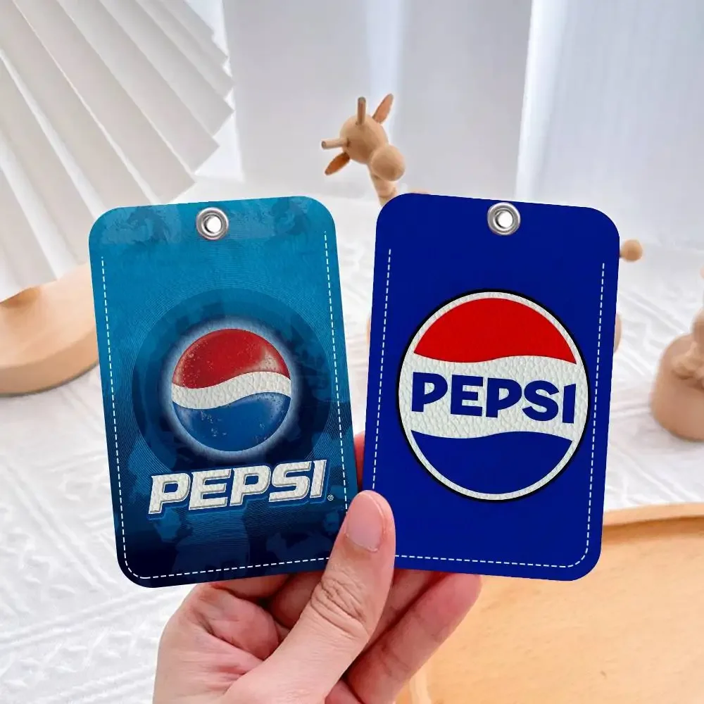 الصودا العلامة التجارية الفن P-Pepsis حامل بطاقة مناسبة للبنك الأعمال حامل بطاقة العمل بطاقة الهوية الائتمان شارة حقيبة حامل المفاتيح