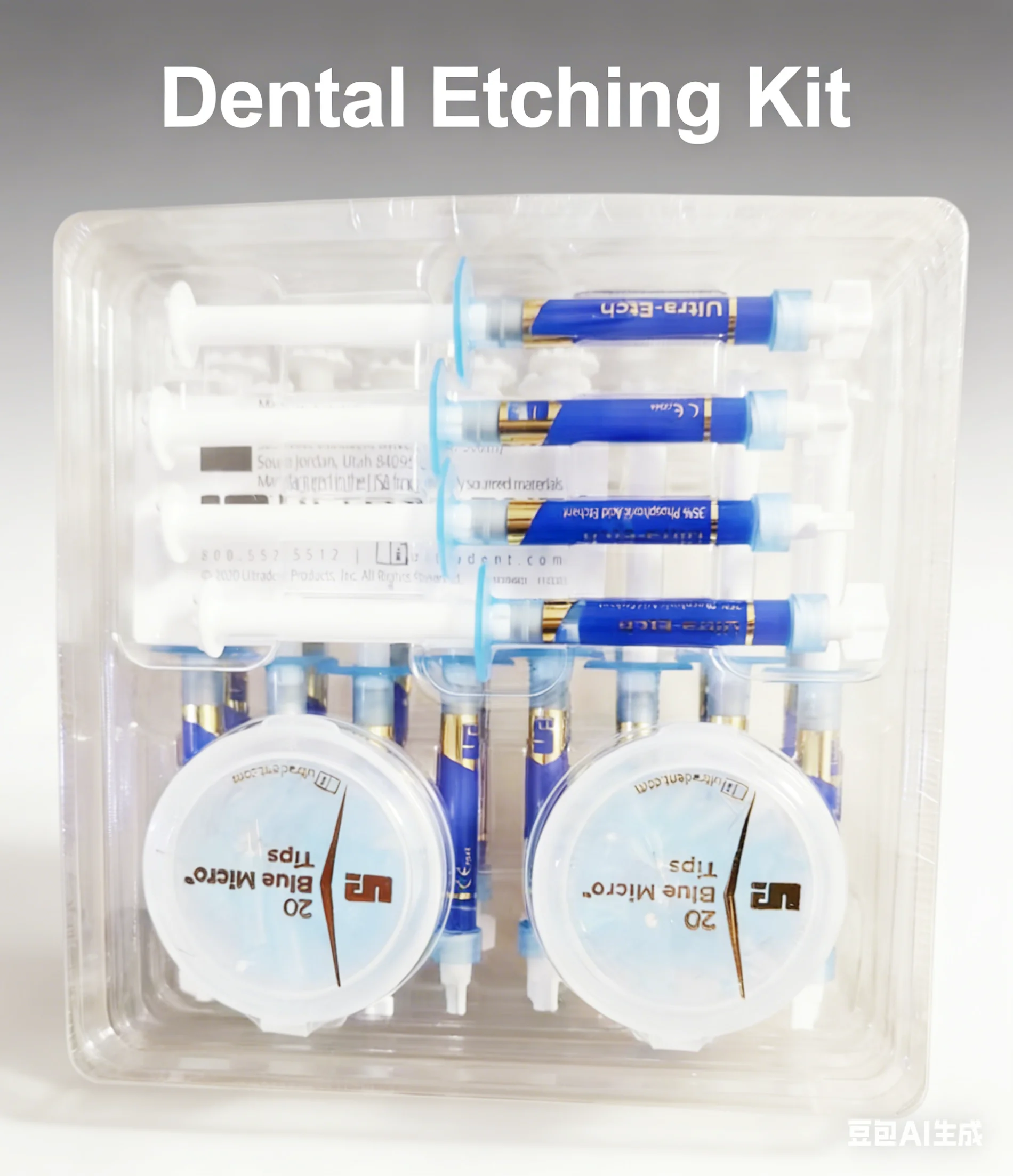 Grabación de ácido dental EE. UU. Ultra-Etch 35% Ácido de grabado, 1,2 ml/palito, cabezal de aplicación, Materiales dentales
