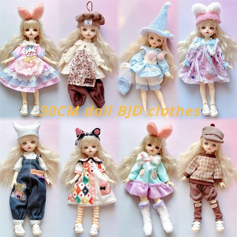 Doll's Clothing Suitable for 1/6 28cm-30cm Fat BJD Doll Princess Dressing Girl's DIY Toy Gift Accessories