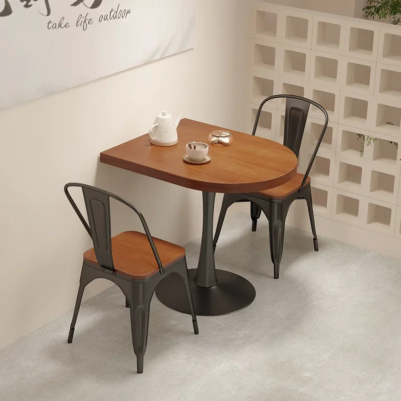 Nordic creative tree stump double coffee table, small living room sofa teatable, homestay minimalist treestump teatable
