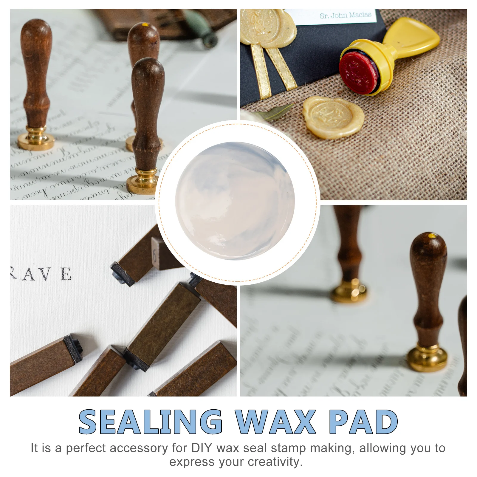 

Wax Seal Pad Heat Resistant Ceramic Nonstick Multipurpose Coaster for Letters Documents Tabletop Protection Wax Seal Mat