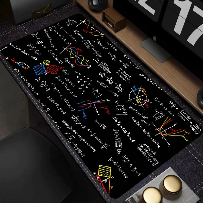 

Большой игровой коврик для мыши, коврик для мыши для научного калькулятора, нескользящая резиновая основа, коврик для клавиатуры и мыши XXL, офисные и домашние принадлежности