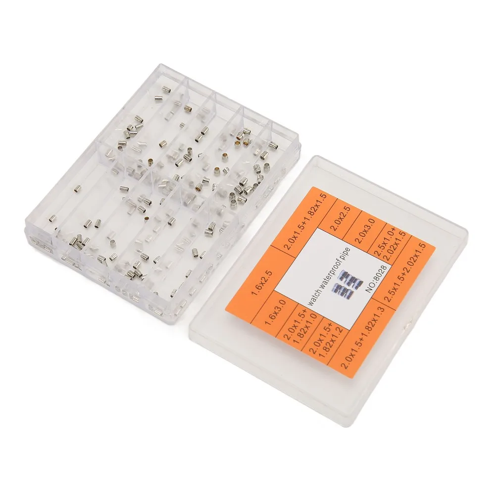 Silver Watch Crown Tube Pipe Stainless Steel 8.6*6.4cm Stainless Steel Crown Watch Crown Assortment for Watch Renovation