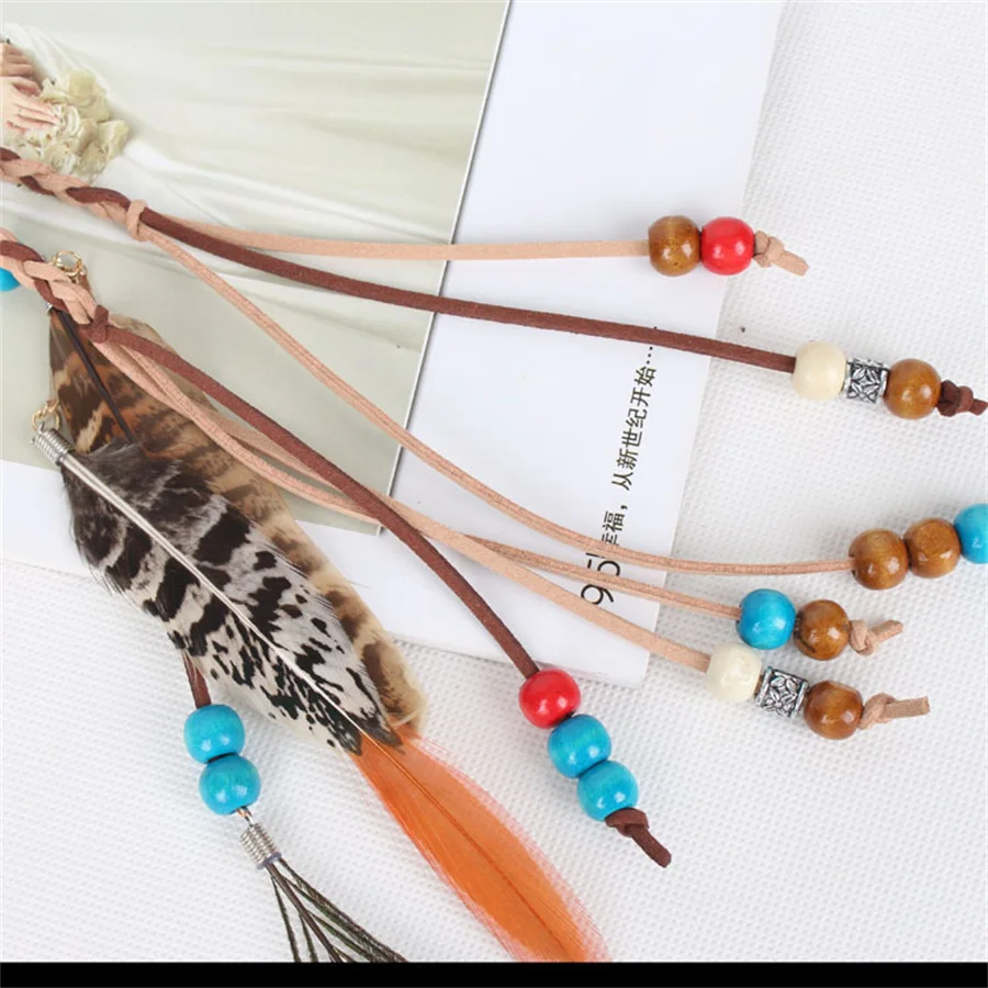 New Ethnic Style Boho Veer Hoofdband Hoofdtooi Mode Passen Veer Hoofdbanden Haarband Dames Haar Accessoires Voor Festival Party