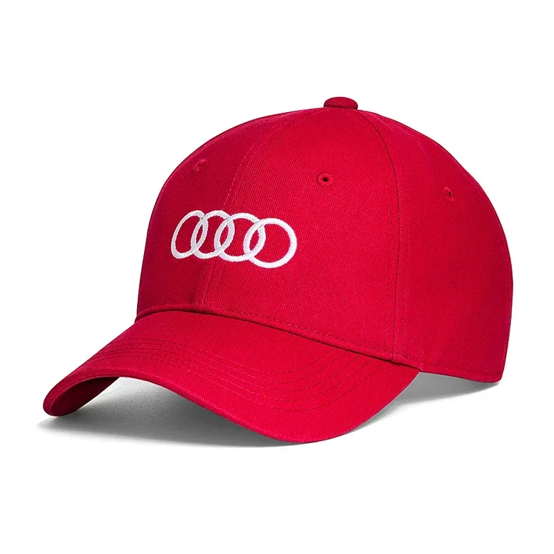 Car Logo Cotton Adjustable Baseball Hat Outdoor Car Accessories For Audi A3 A4 A5 S4 RS4 A5 S5 RS5 A6 A6 Q2 Q3 Q5 Q Q8 RS4 RS5