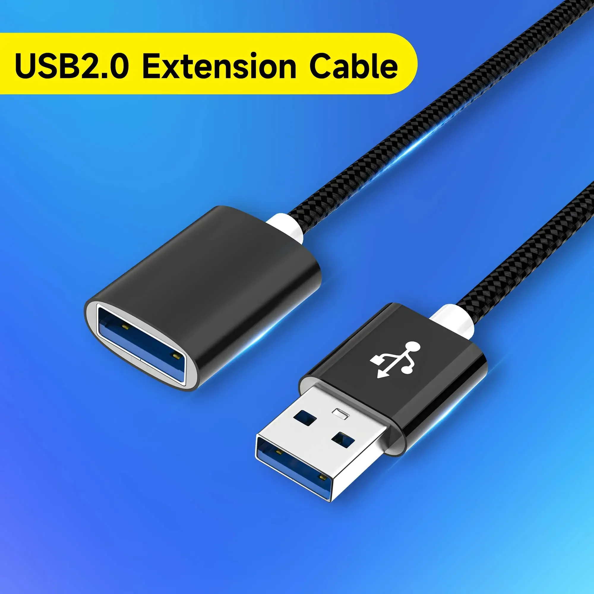 

USB Extension Cable USB 2.0 Extension Cables Anti-interference High Speed Transmission for Smart Laptop PC TV Robot Toys Project