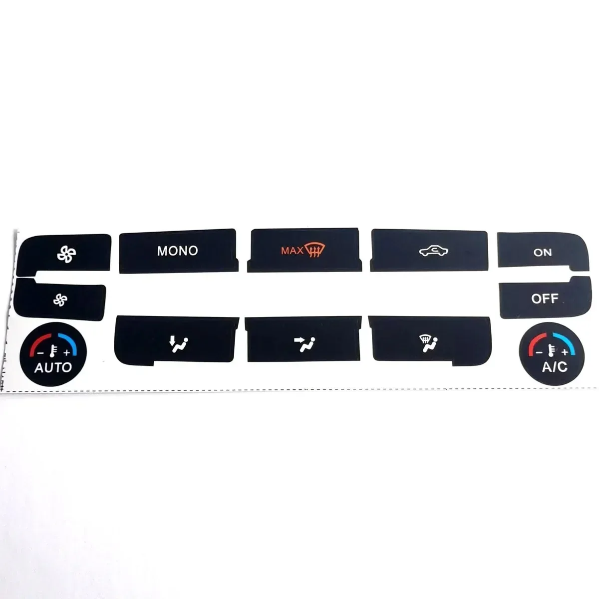 Car Air Condition Control Switch Button Repair Stickers For Ford S-Max For MONDEO A/C Button Repair Kit Matte Black