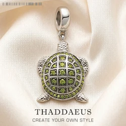 Pendant Green Turtle Large Brand New Fashion Jewelry Europe Accessories 925 Sterling Silver Gift For Woman Men