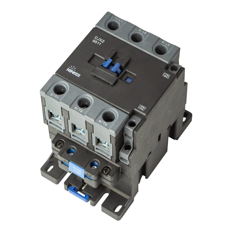 KINEE CJX2-9511 High Quality 3 Phase 220V AC Magnetic Coil Contactors DIN Rail Mounted DC Electricity Type