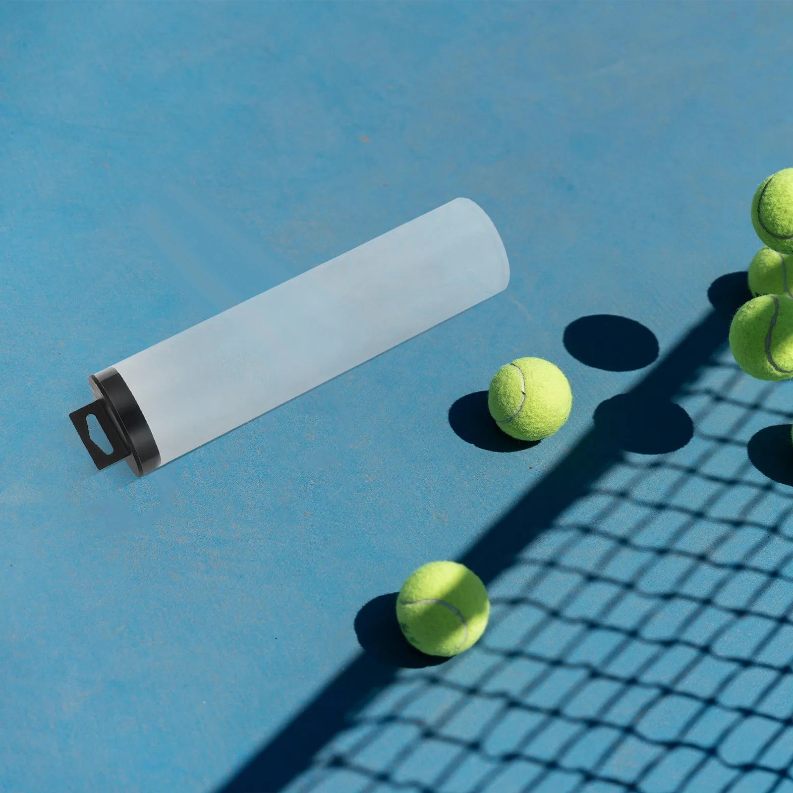 

PVC Cylinder Transparent Tennis Ball Holder Portable Storage Bottle Reusable Tennis Organizer Balls Storage Holder