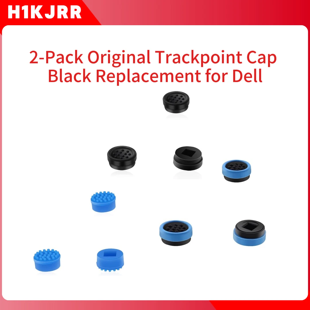 Substituição preta original do tampão do trackpoint de 2 pacotes para dell latitude e6400, d420, e5520 touchstick cap pointstick