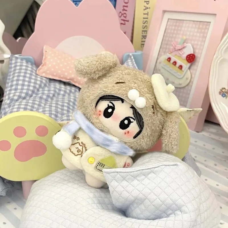 Vestiti per bambole da 10 cm Adorabile gilet e gonna in cotone con stelle marine, simpatico costume da compagno di giochi, accessori giocattolo intercambiabili per bambole