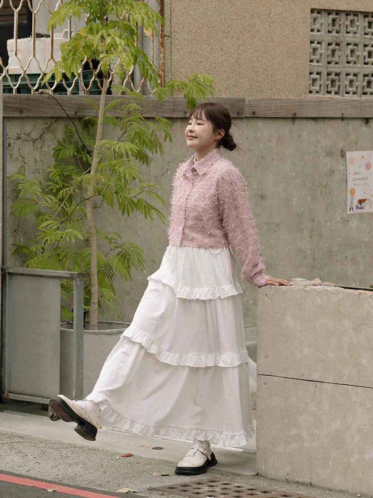 

Женская свободная блузка Queenop с вырезами и перьевым дизайном, укороченная, с длинным рукавом, новая коллекция осень-зима, из полиэстера