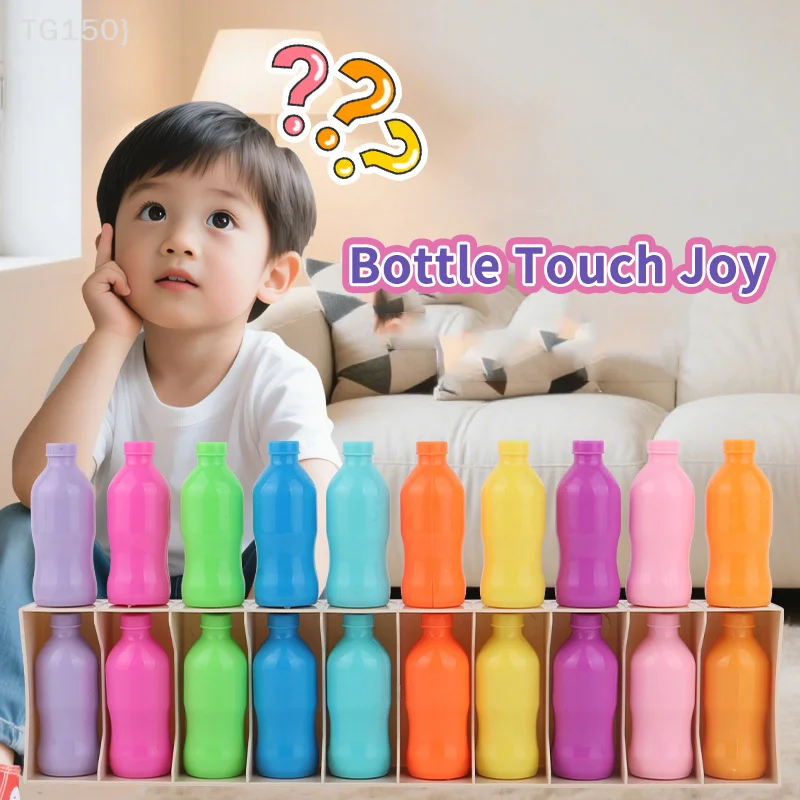 Children's Fun Beverages Color Match Toys 20bottles + Base,Early Childhood Guessing Memory Training Interactive Puzzle