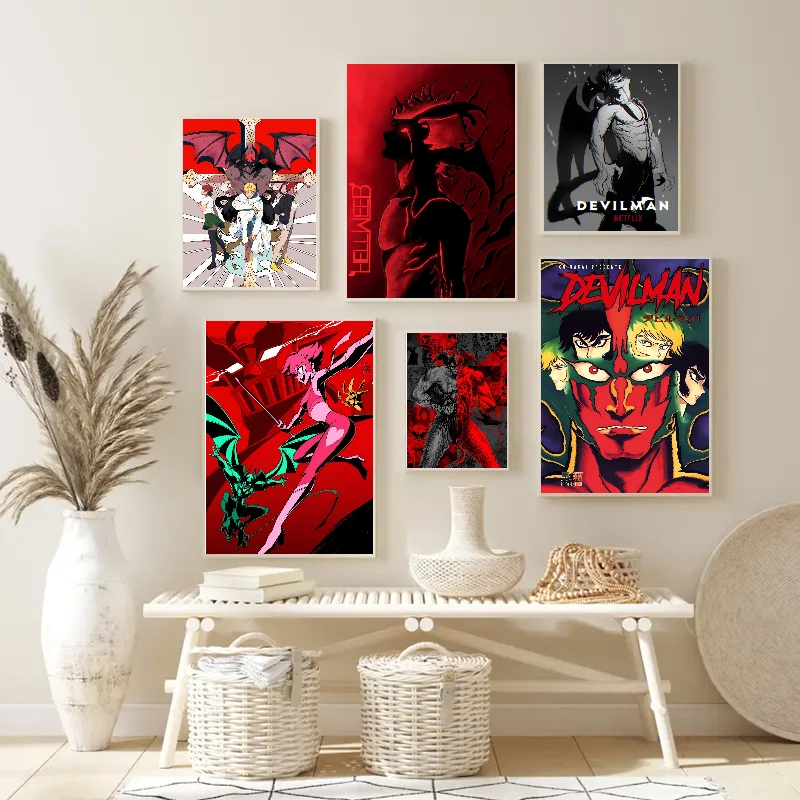 Devilman Crybaby Poster Poster Paper Print Home Living Room Bedroom Entrance Bar Restaurant Cafe Art Painting Decoration