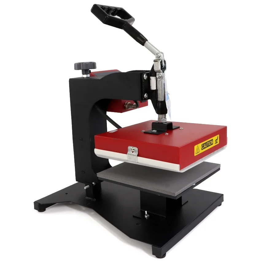 RS-C1001S-A20 20x20cm Manual Electric Flatbed Logo Heat Press Machine for Sublimation Transfer and DTF Printing