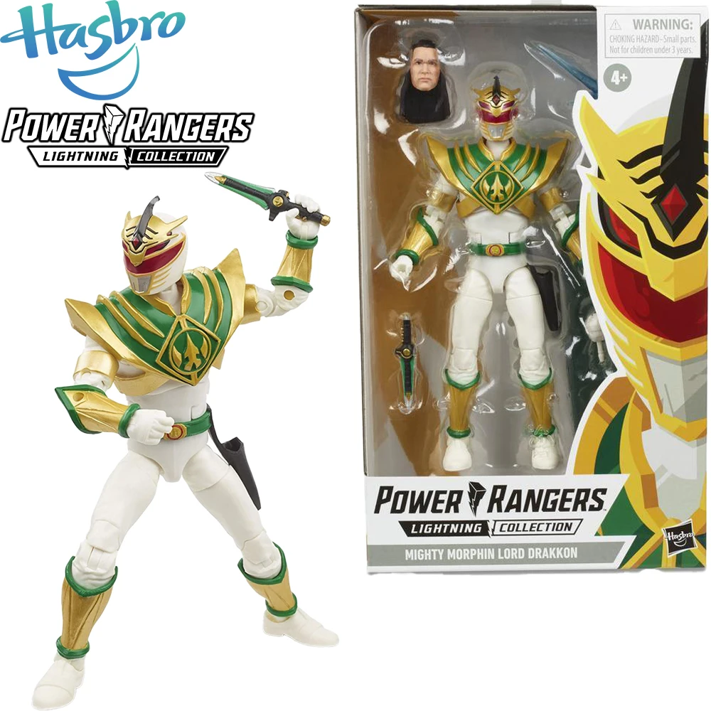 In Stock Original Hasbro Lightning Collection Power Rangers Mighty Morphin Lord Drakkon Action Model Toys Collectible Figures