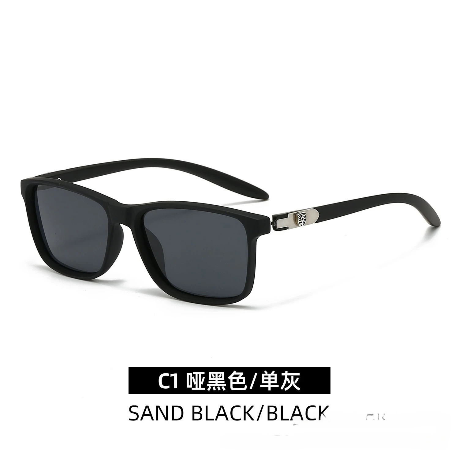 

​New Designer Polarized Square Sunglasses Spring Hinge Vintage Premium Quality Light Luxury Retro Fashion Essential for Him Her