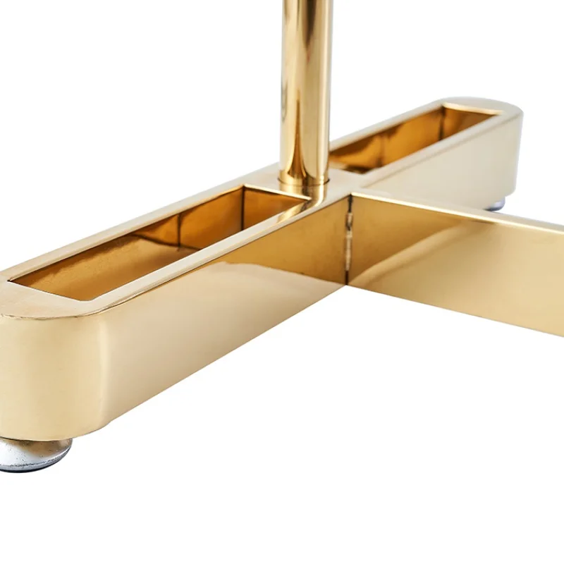 Gold Metal vestuário Display Rack, High Sense, personalizado, luxo