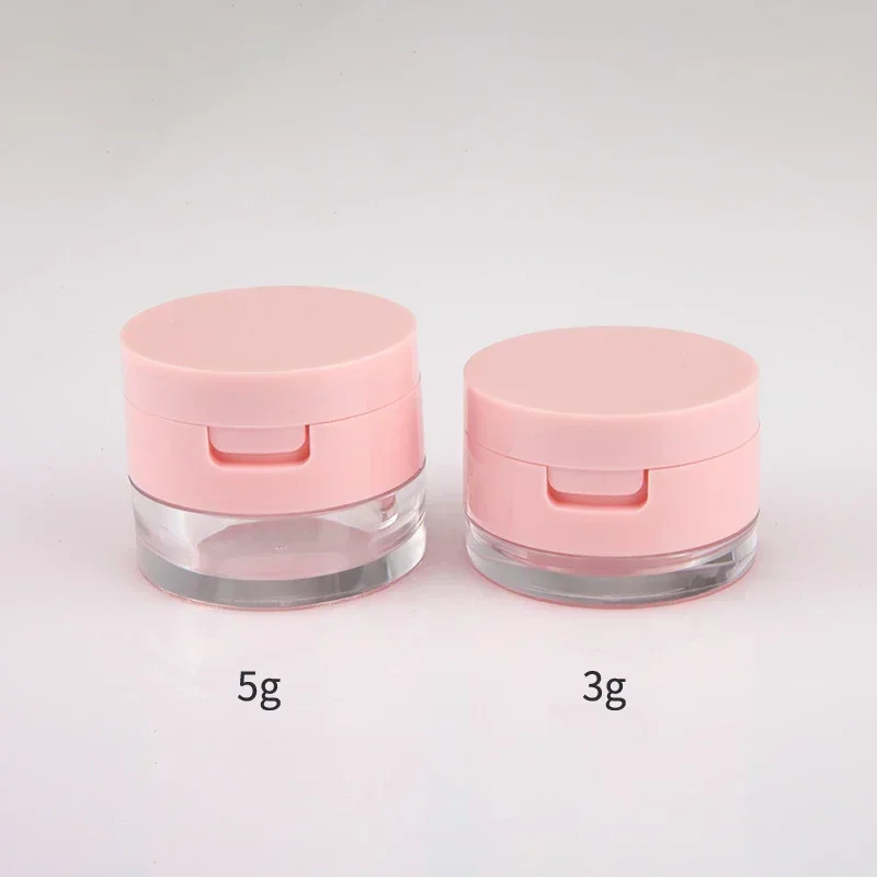 3G/5G Draagbare Poederdoos Met Spiegel Poeder Puff Lege Losse Poedercontainer Cosmetische Sifter Losse Pot Reizen Make-Up Container