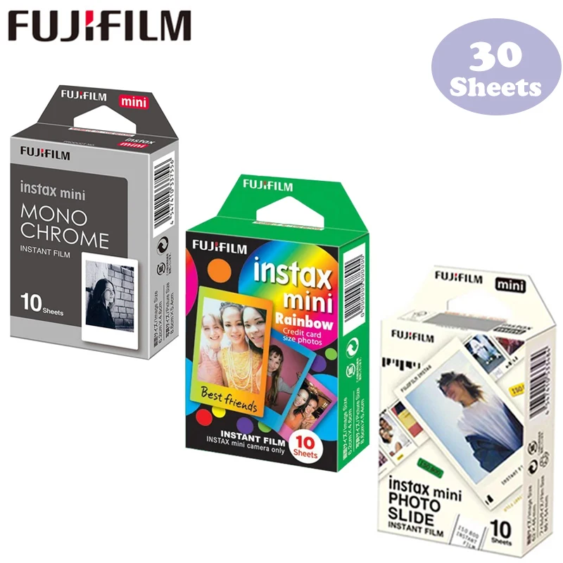 Genuine Fujifilm Instax Mini 12 Film for Fujifilm Instax Mini Liplay 11 9 8 40 90 25 99 Camera Link 2/3 Printer Instax Mini Film