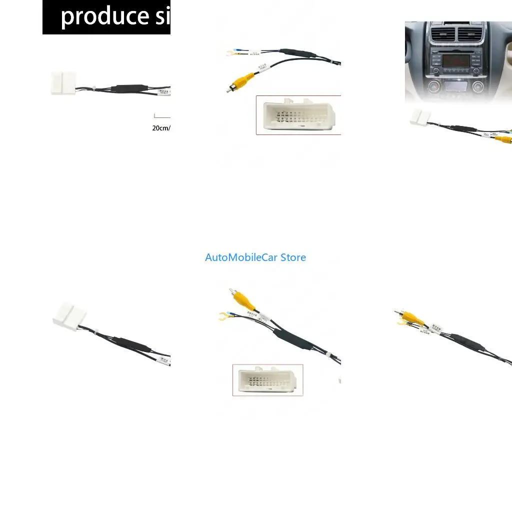G8TE Car Radio Installation Parking Camera Cable Automotive Accessories Quick Setup