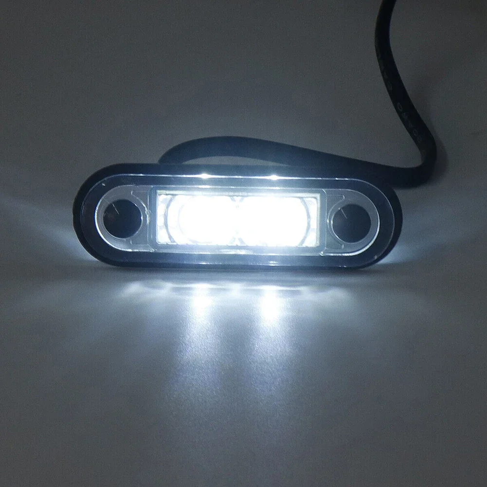 Lampu LED gaya putih, lampu 12v /24v rem, lampu belakang 12V/24V sesuai lampu penanda LED FLUSH FIT