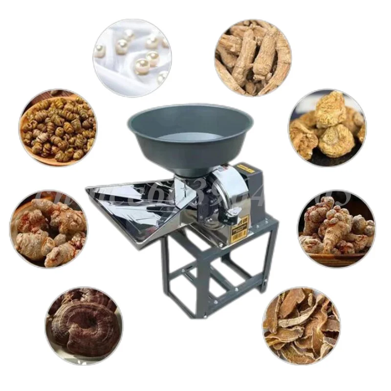 Stainless Steel Small Crusher Multifunctional Grain Flour Grinding Machine Household Powder Machine Ultrafine Grinding Machine