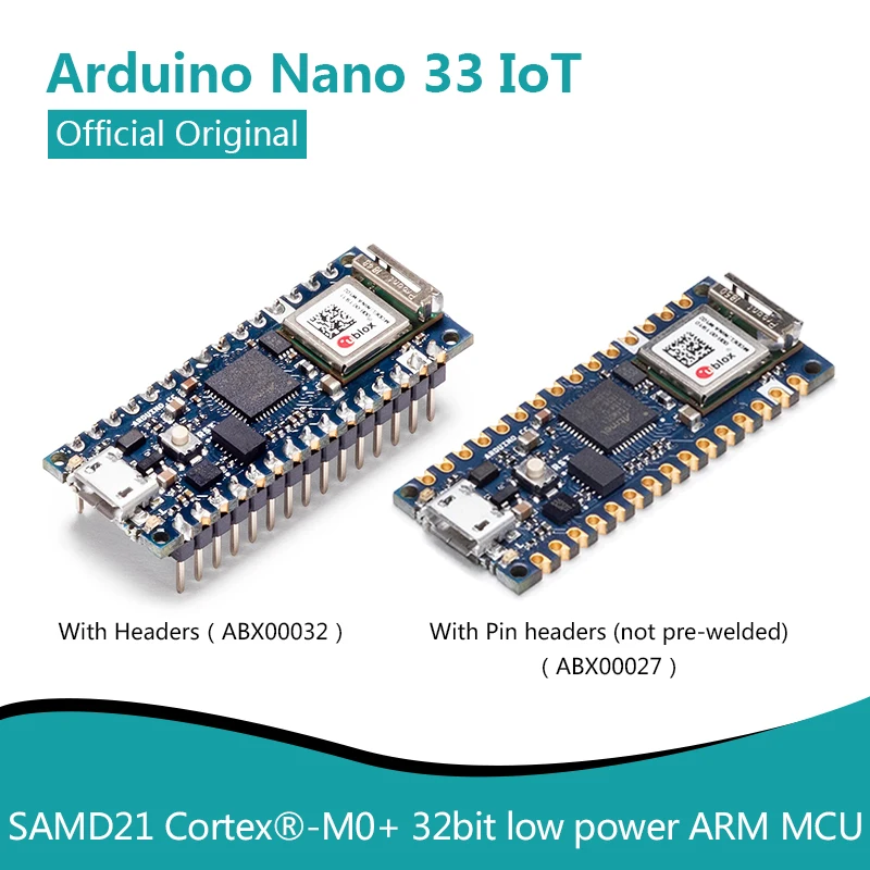 Official Original Arduino Nano 33 IoT SAMD21 ABX00032 ABX00027 Development board