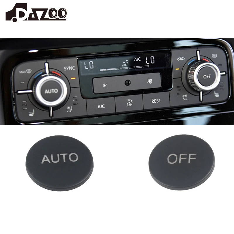 AC Heater Climate Control Unit Switch Button Knob Panel AUTO OFF Cap Trim For VW Touareg 2 7P R-Line 2011-2018 7P6907040BR