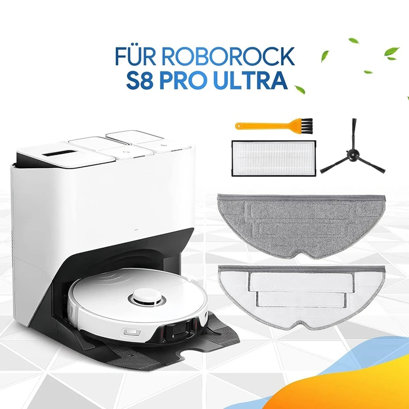 الجانب فرشاة ممسحة القماش تصفية جهاز آلي لتنظيف الأتربة قطع غيار ل Roborock S8 Pro Ultra S8 S8 +