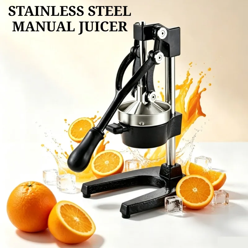 Manual Juicer for Home and Commercial Use Cast Iron Stainless Steel Press Orange Juice Pomegranate Lemon Fruit Squeezer