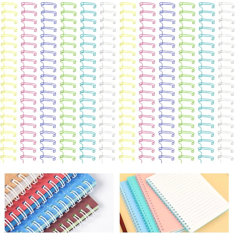 

30 шт. металлические переплетные провода с двойной петлей, двойное спиральное переплетное кольцо, катушка 9, 16, 23 отверстия, 2:1, шаг Cih, переплетная машина, провод для чая