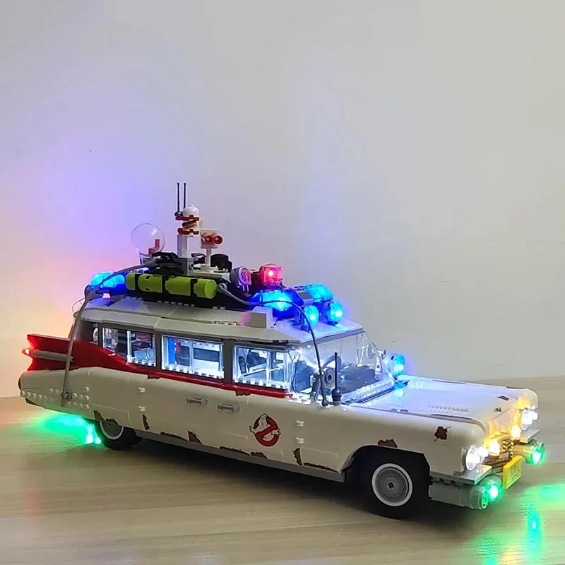 (Solo conjunto de iluminação blocos de construção não incluídos) kit de luz para 10274 GHOSTBUSTERS ECTO-1 modelo brinquedos DIY