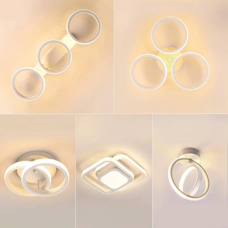 Modern LED Ceiling Light Hallway Lighting Small Led Aisle Flush Mount Lamp Fixtures Bedroom Kitchen Office Close to Ceiling Lamp