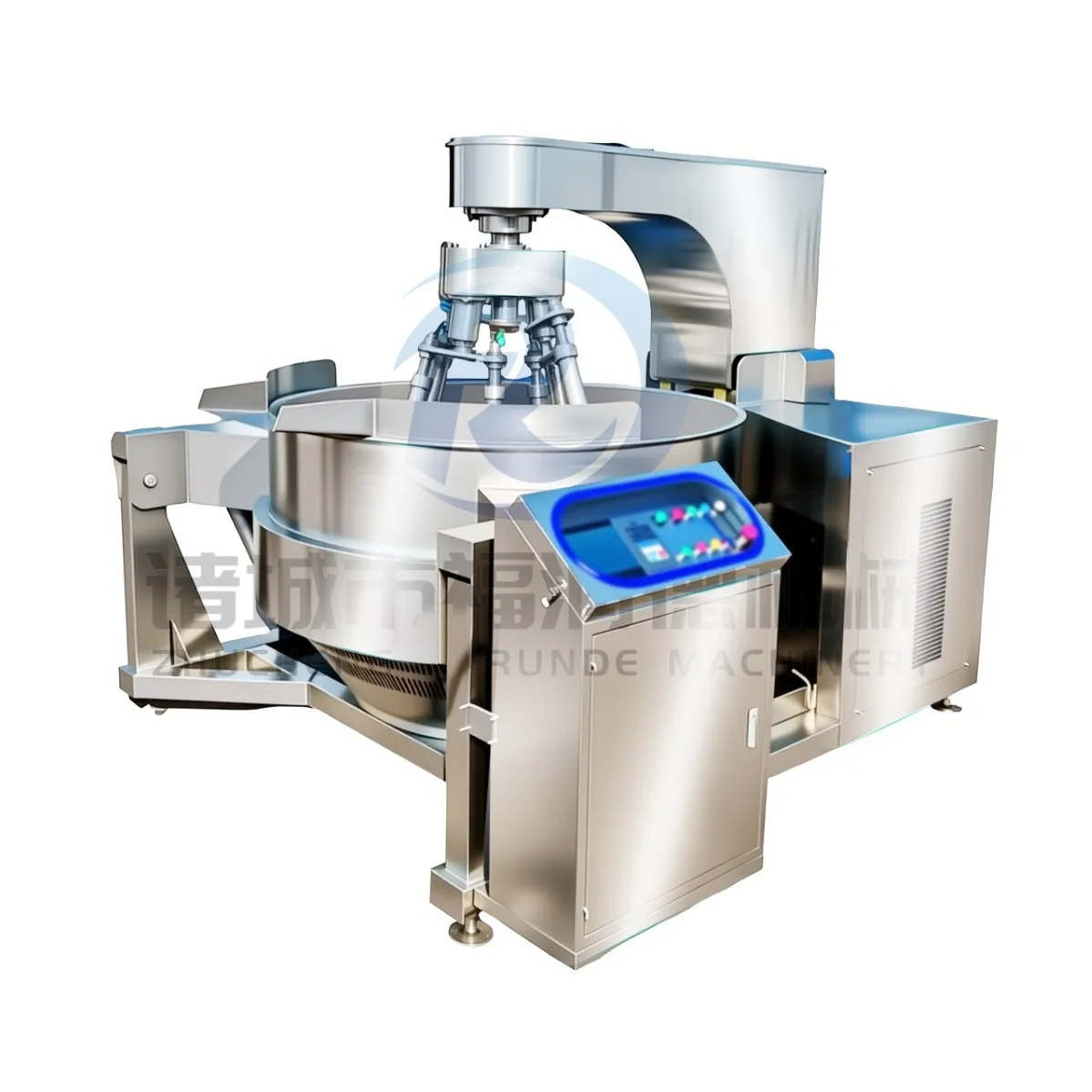 Commercial Automatic Electromagnetic Planetary Stir Fry Pan 20L Electric Sauce Seasoning Cooking Machine