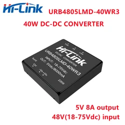 하이 링크 새로운 40W 5V 8A 출력 DC DC 전원 Supply18-75V 입력 URB4805LMD-40WR3 91% 효율 절연 컨버터