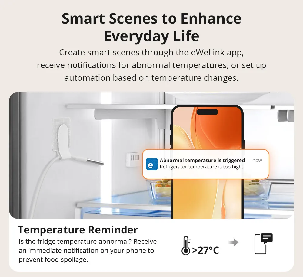 SONOFF SNZB-02LD Zigbee Smart-Thermometer mit Sonde, IP65 wasserdicht, intelligenter Zigbee-Temperatursensor für Wassertanks, Aquarien – Detail 6
