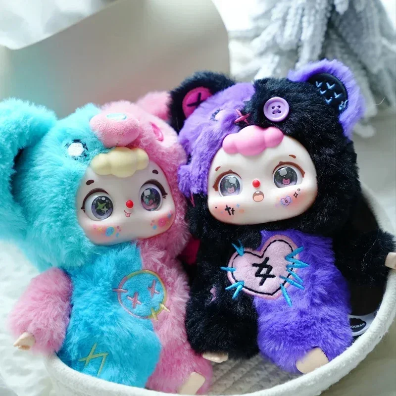 Doubao Fluffy Y2K Millennium Party Series Plush Blind Box Figure Collection Dolls Pendant Decor Mystery Box Girls Surprise Gifts