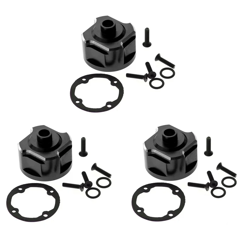 3Pcs Aluminum Differential Carrier Differential Case 9581 for 1/8 Traxxas Sledge RC Car Upgrades Parts Accessories,2