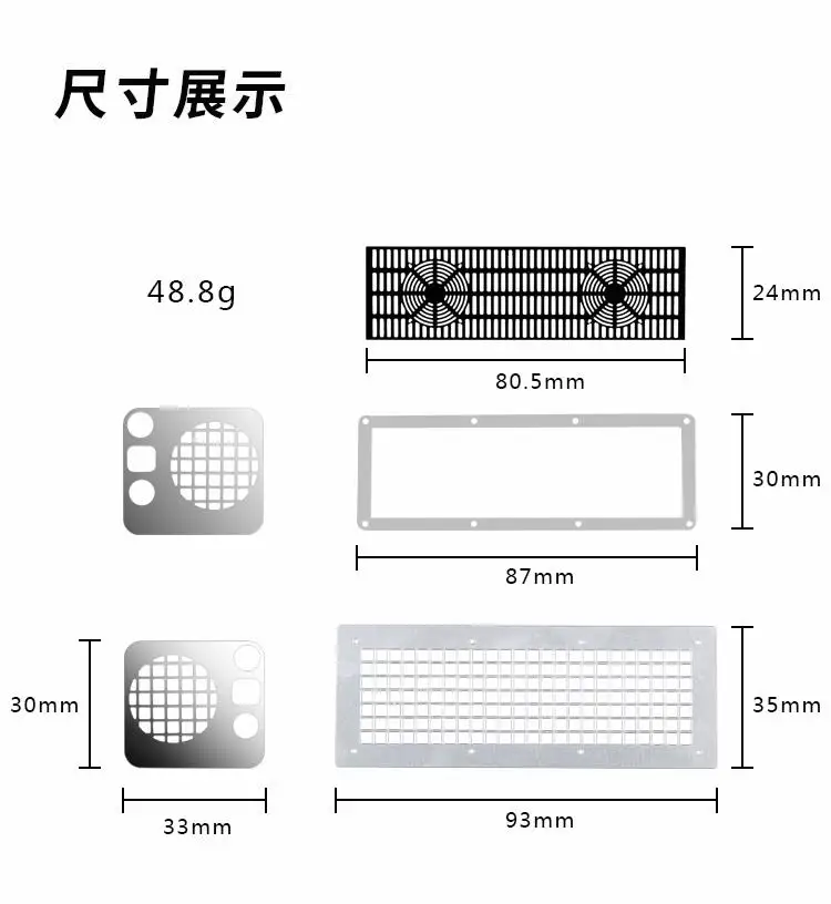 

1/10 RC TRX-4 TRX4 Defender Tracked Vehicle Metal Front Grille Protective Lamp Cover Upgrade Components