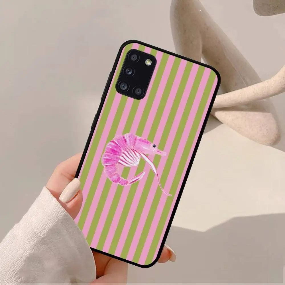 海洋生物、カニ、ロブスターのスマホケース Samsung A52 A53 A21 A32 A13 A12 A71 A31 A51 A40 A72 A73 A70 A22 A42 A50 A30 A20 A21 シェル対応