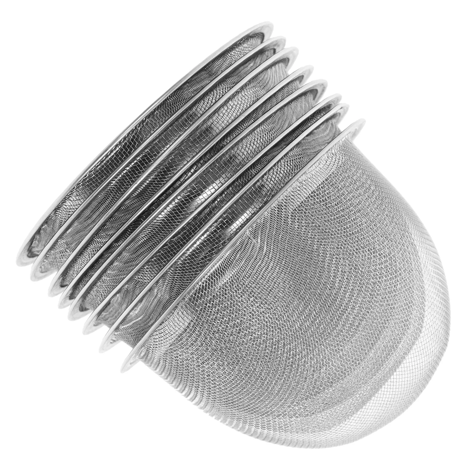 

8pcs Stainless Steel Tea .2Cm Diameter 5Cm Height Metal Infuser For Loose Leaf Tea Herb Spice Reusable Strainer Fine