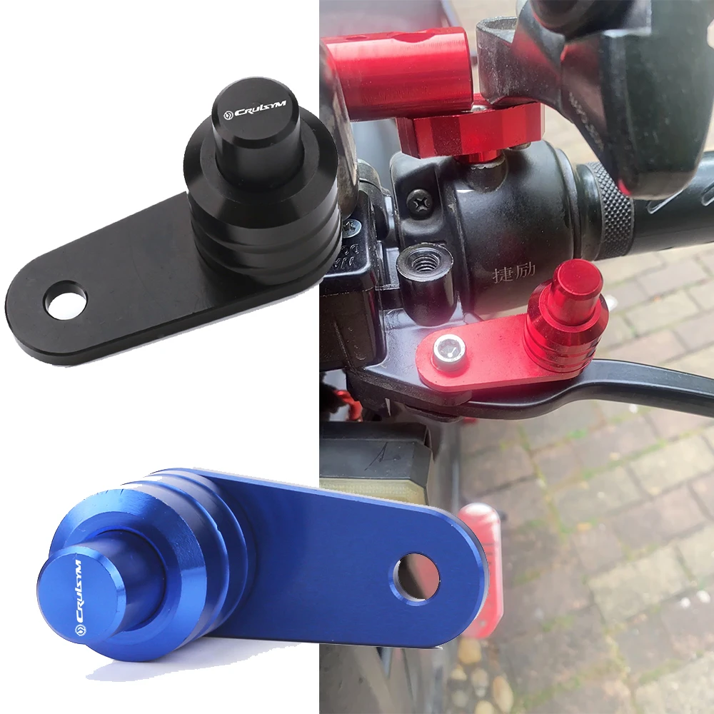 Motorcycle Brake Lever Parking Button Semi-automatic Lock Switch For SYM Cruisym 125 150 180 250 300 4 Colors Accessories
