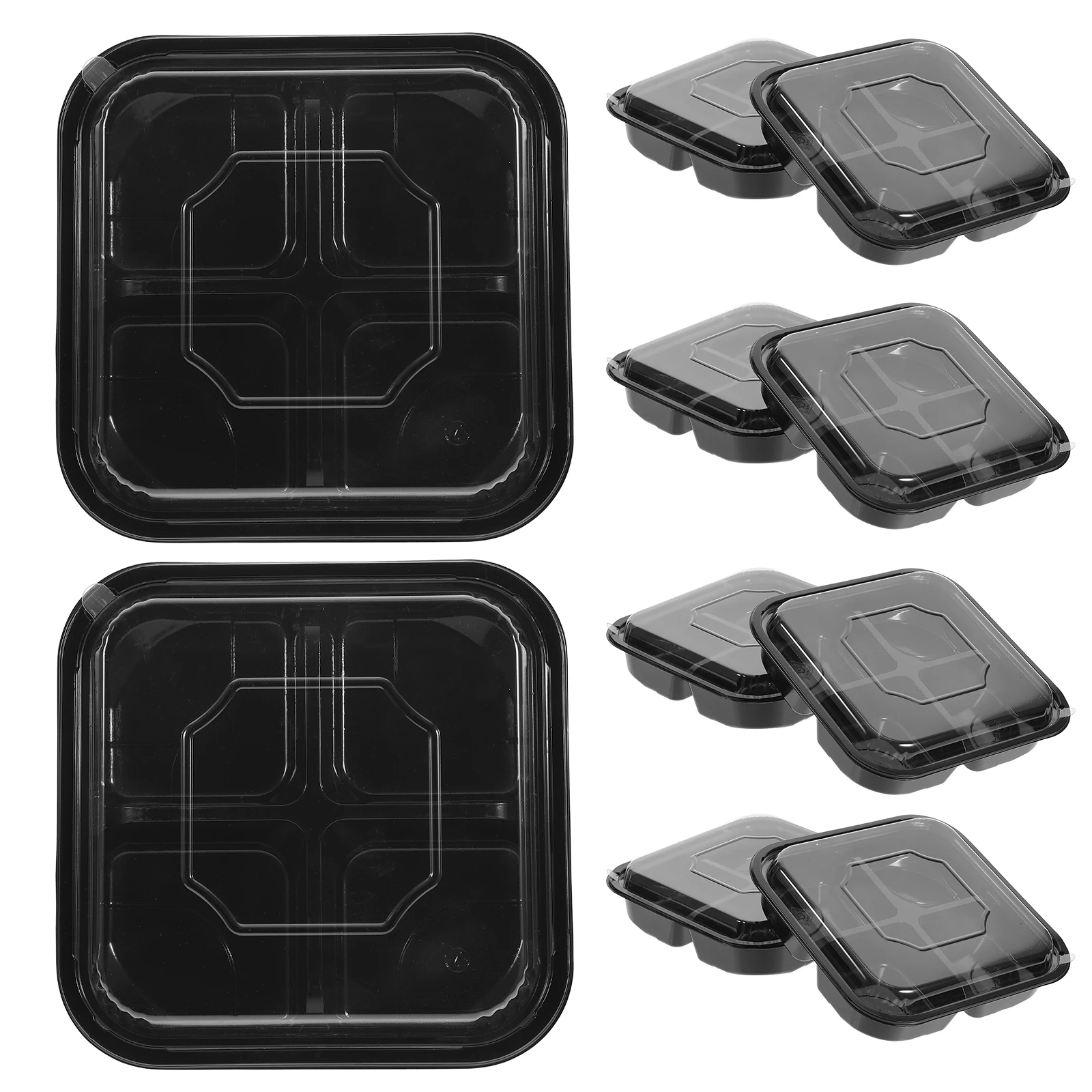 

10 Pcs Fruit Cut Boxes Square Containers Takeout Kitchen Supplies Vegetables Multi Functional Food Box Storage Containers