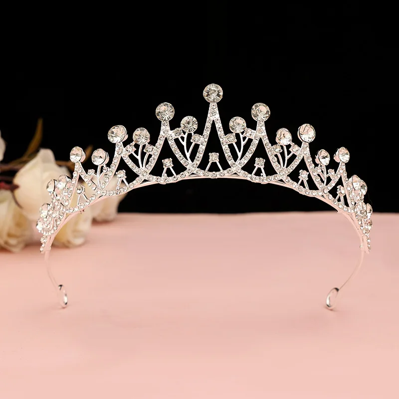 Internet celebrity Black Baroque crown  for brides Korean 18th Coming-of-age birthday Princess Bestie Tiara