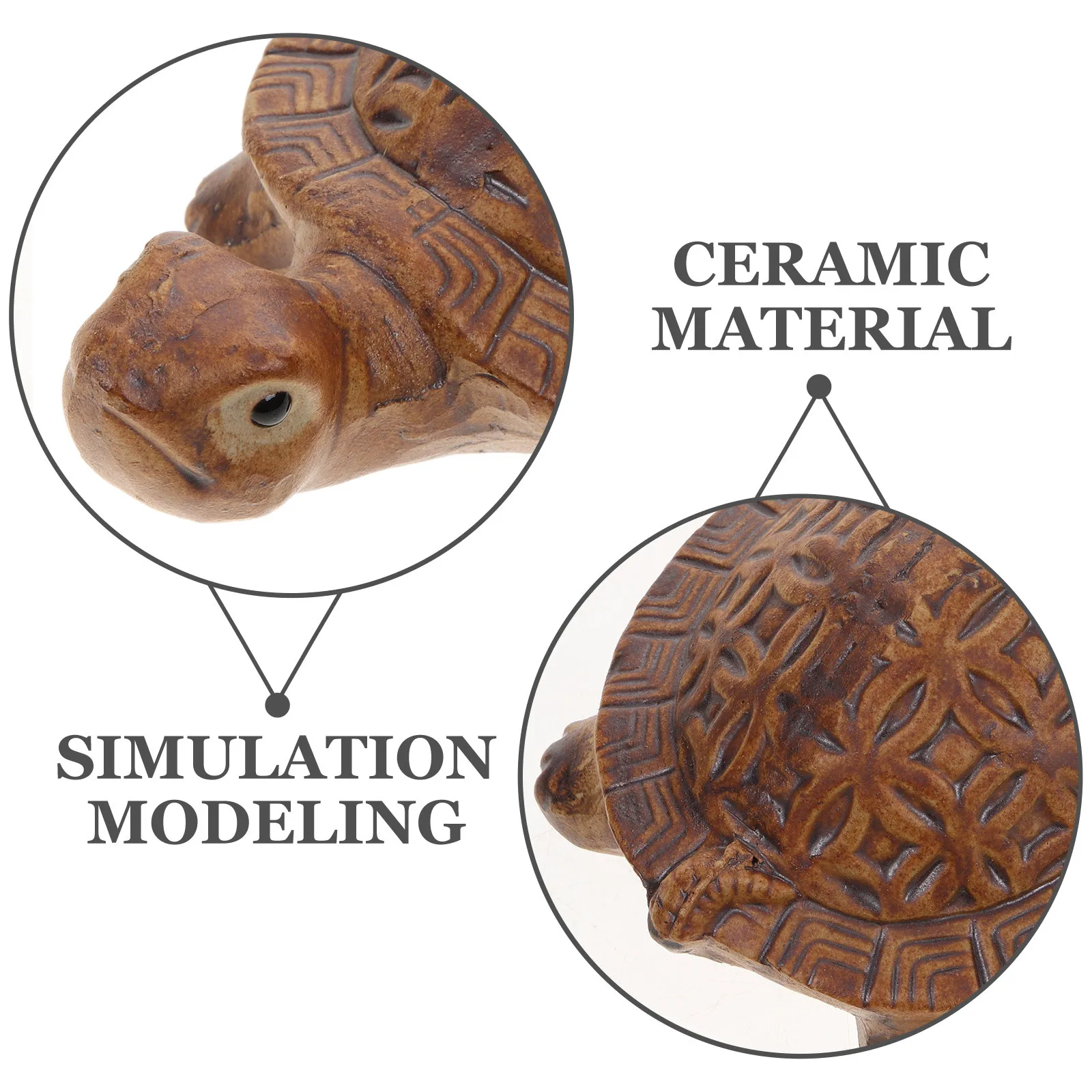 

Realistic Simulation Ceramic Turtle Figure Small Turtle Ornament Fish Tank Desktop Decoration Simulation Animal Model