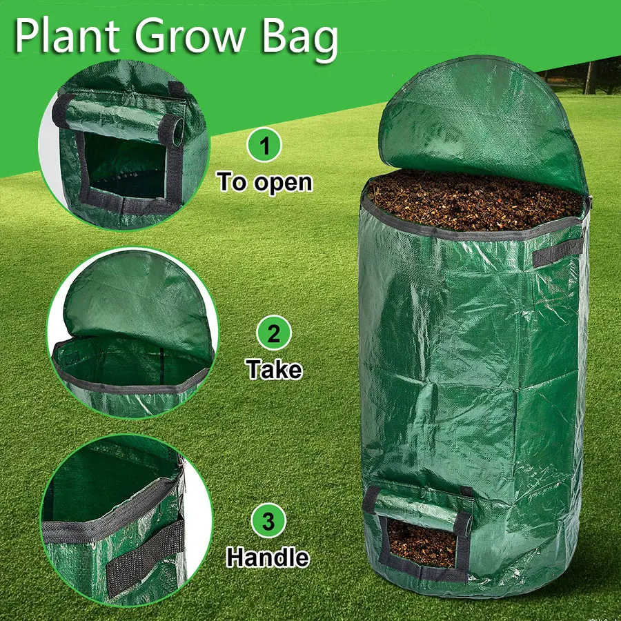 Bolsas para cultivo de patatas, suministros para jardín de verduras, herramientas para plantas, macetas para plantas, jardinería, accesorios para ollas al aire libre, bolsa para abono de véranda creciente